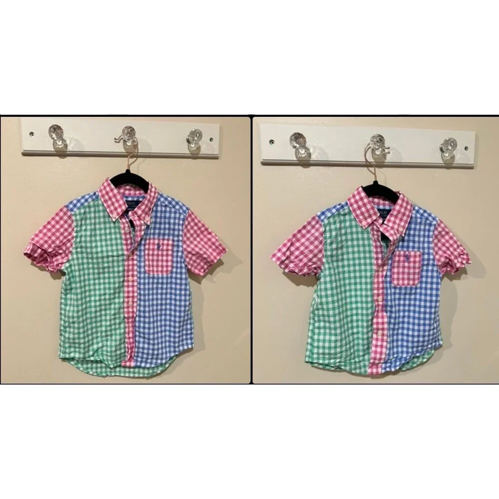 Button down matching boys